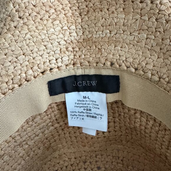 J. Crew - Wide-brim packable straw hat - Picture 5 of 5